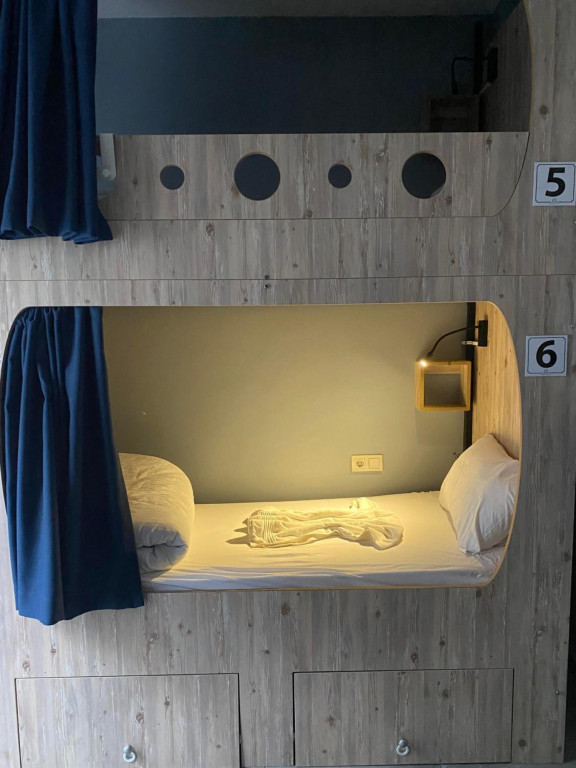 Bed in Six-Bed Male Dormitory